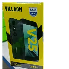 BRAND NEW Villaon V25 32GB+2GB (2+2) 5.0″ Display 8MP Rear + LED Flash 5MP Selfie 3000mAh Battery Dual SIM Type-C Charger Free LED Bulb & Pod Included Smart Phone Basic Android Experience