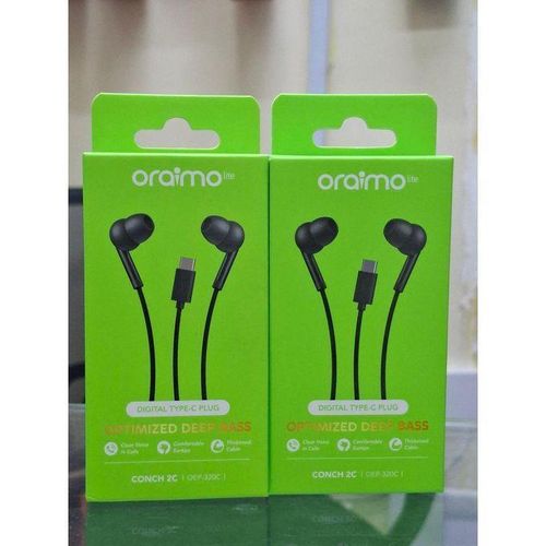 DISCOUNTED DEALS!!!Oraimo Type-C Earphones OEP-320C – Clear Stereo Audio, In-Line Microphone – USB-C Wired Headset for Android & iPhone 15