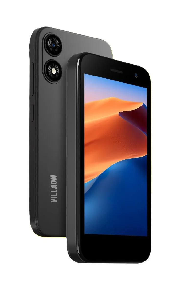 BRAND NEW Villaon V25 32GB+2GB (2+2) 5.0″ Display 8MP Rear + LED Flash 5MP Selfie 3000mAh Battery Dual SIM Type-C Charger Free LED Bulb & Pod Included Smart Phone Basic Android Experience