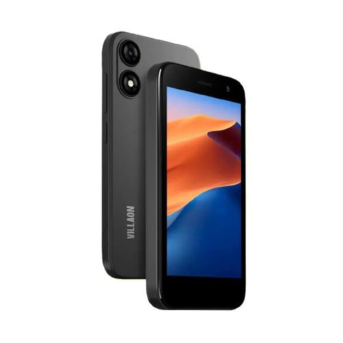 BRAND NEW Villaon V25 32GB+2GB (2+2) 5.0″ Display 8MP Rear + LED Flash 5MP Selfie 3000mAh Battery Dual SIM Type-C Charger Free LED Bulb & Pod Included Smart Phone Basic Android Experience