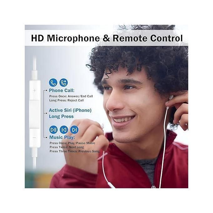 DISCOUNTED DEALS!!!Apple Original Wired Lightning Earphones with Built-In Mic & Volume Control – Premium Sound Quality for iPhone 14/13/12/11 Pro Max, XR, XS, X, 8, 7 Plus – All iOS Compatible
