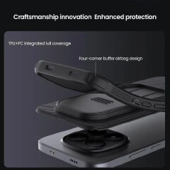 LIMITED DEALS!!!Nillkin CamShield Pro Cover Case with Sliding Camera Protector Shockproof Protective Case for Xiaomi Redmi Note 15 Pro+5G (Redmi Note 15 Pro Plus)/Redmi Note 15 Pro 4G/Redmi Note 15 4G