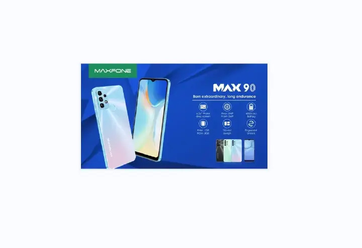[New Arrivals]NEW MAXFONE MAX 90  SMART PHONES 6.26'' BATTERY 4050MAH TWO SIM CARD/DUAL SIM REAR FINGERPRINT STORAGE 8GB ROM 1GB RAM CHEAP/AFFORDABLE SMART PHONE MOBILE
