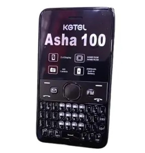 TIME LIMITED DEALS!!!!KGTEL Asha 100 Cell Phones 2.4 Display 2000mAh Battery TYPE-C Charger 64MB RAM FM Radio Dual Sim Small Mini Pocket Mobile Feature Phone