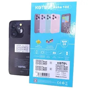 TIME LIMITED DEALS!!!!KGTEL Asha 100 Cell Phones 2.4 Display 2000mAh Battery TYPE-C Charger 64MB RAM FM Radio Dual Sim Small Mini Pocket Mobile Feature Phone