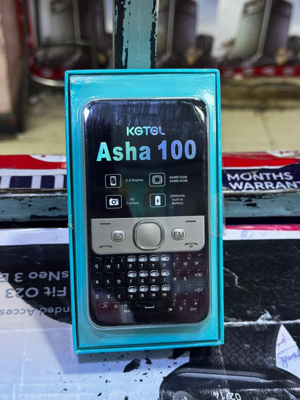 TIME LIMITED DEALS!!!!KGTEL Asha 100 Cell Phones 2.4 Display 2000mAh Battery TYPE-C Charger 64MB RAM FM Radio Dual Sim Small Mini Pocket Mobile Feature Phone