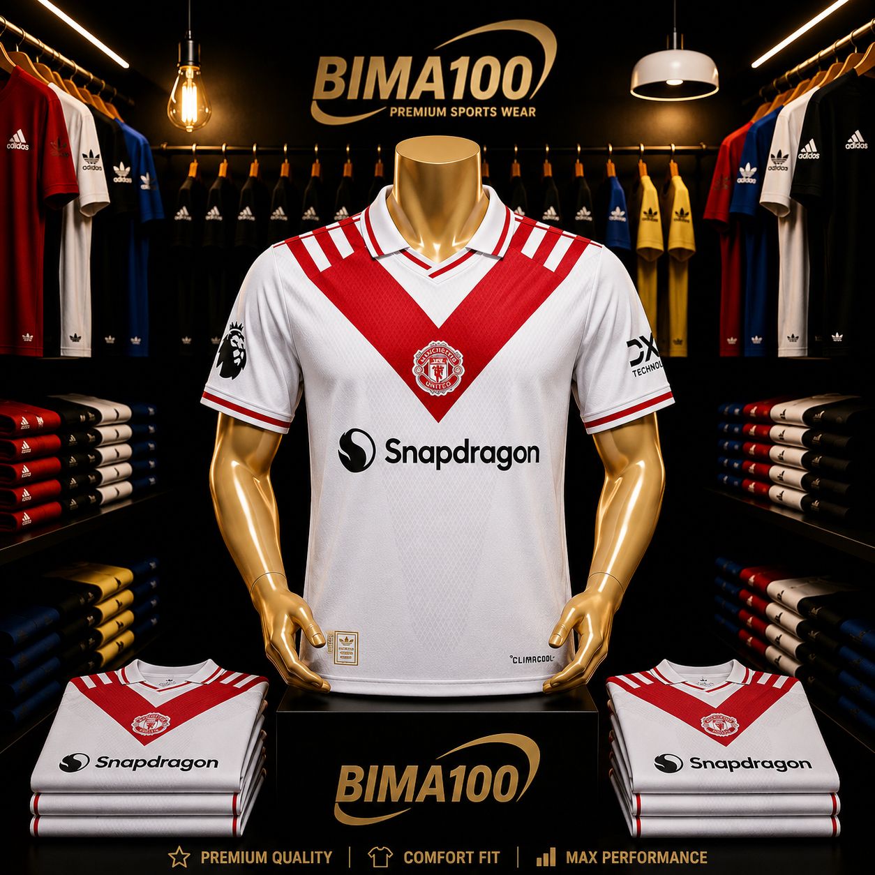 NEW ARRIVALS GENERIC Outstanding 2026/2027 Manchester United special edition jersey with white design with red accents.