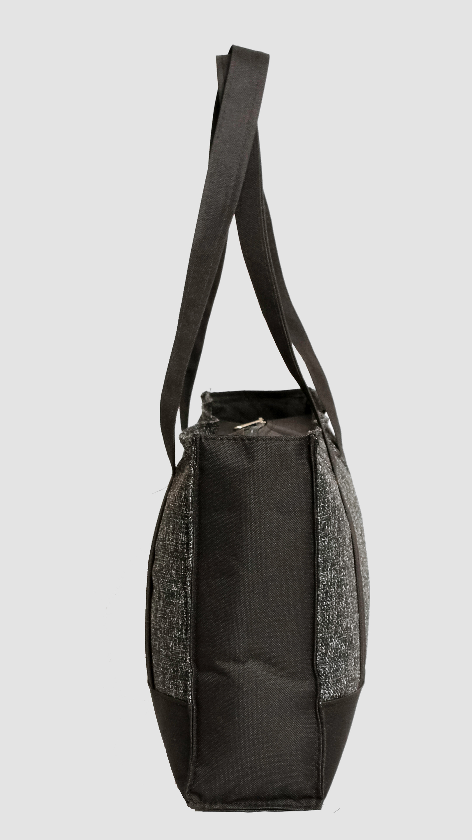 dark gray tote bag
