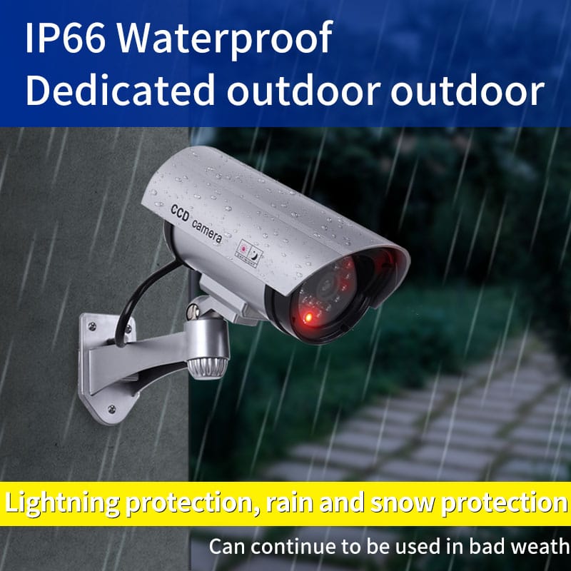 DUMMY wireless camera plastic fake CCTV Camera with simulation antenna red led flashing,uses AA battery surveillance security system