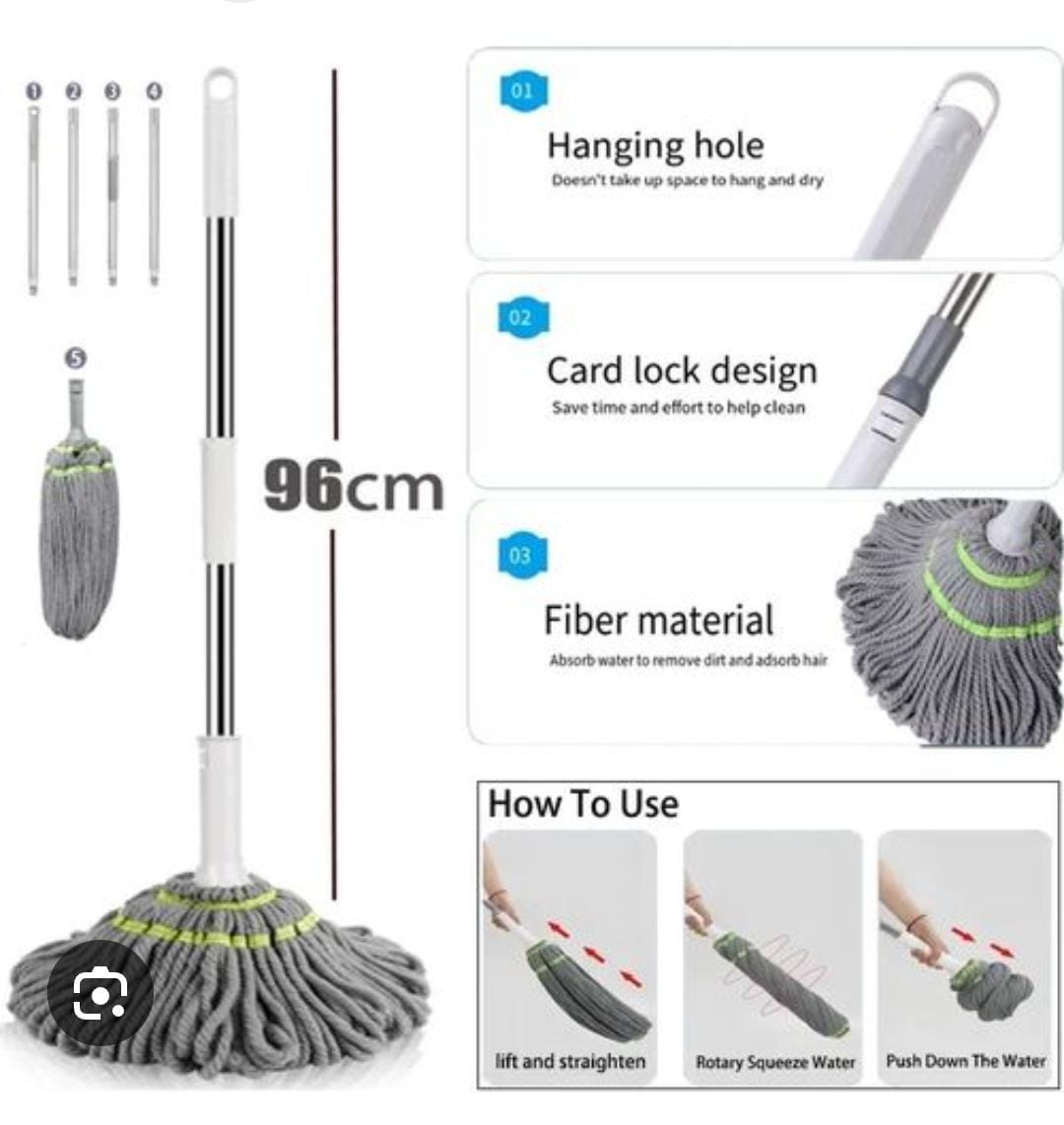 NEW ARRIVALS,110CM SELF WRINGING TWIST MOP