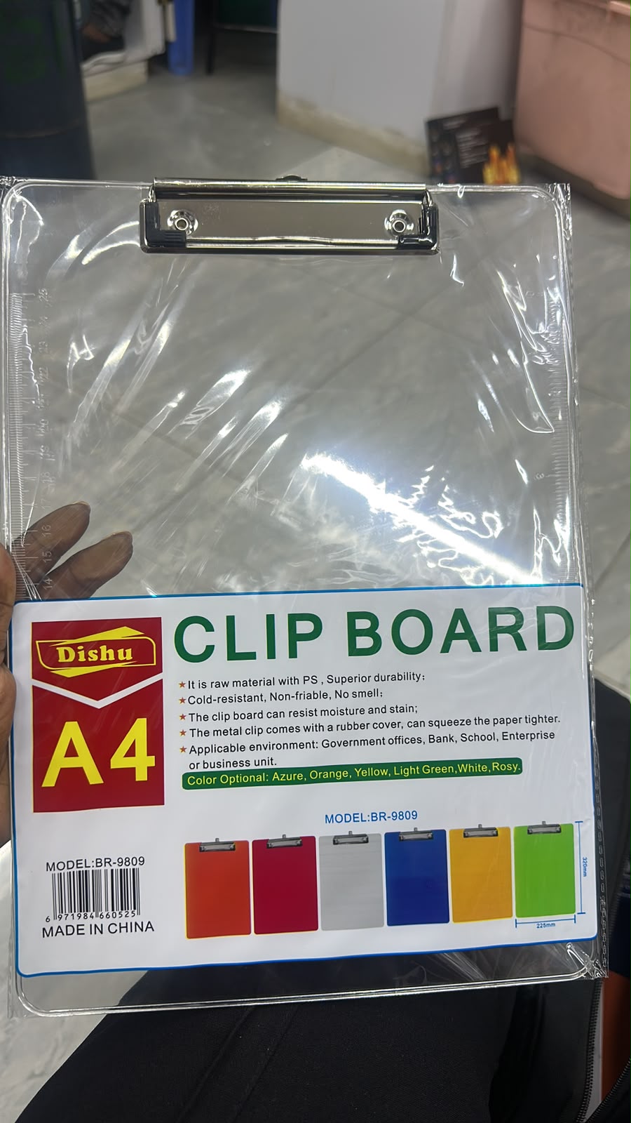 2 in 1 EXAM ESSENTIAL,1PC CLEAR CLIP BOARD AND 1PC CLEAR OXFORD GEOMETRICAL/MATHEMATICAL SET