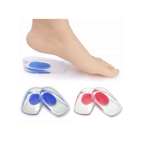 Silicone Shoe Heel Pad Support Height Increase Insole Shoes Insoles Heel for Heel Pain Heel Cups Shoes Sole Bite Protector for Men and Women (Insole)-pair