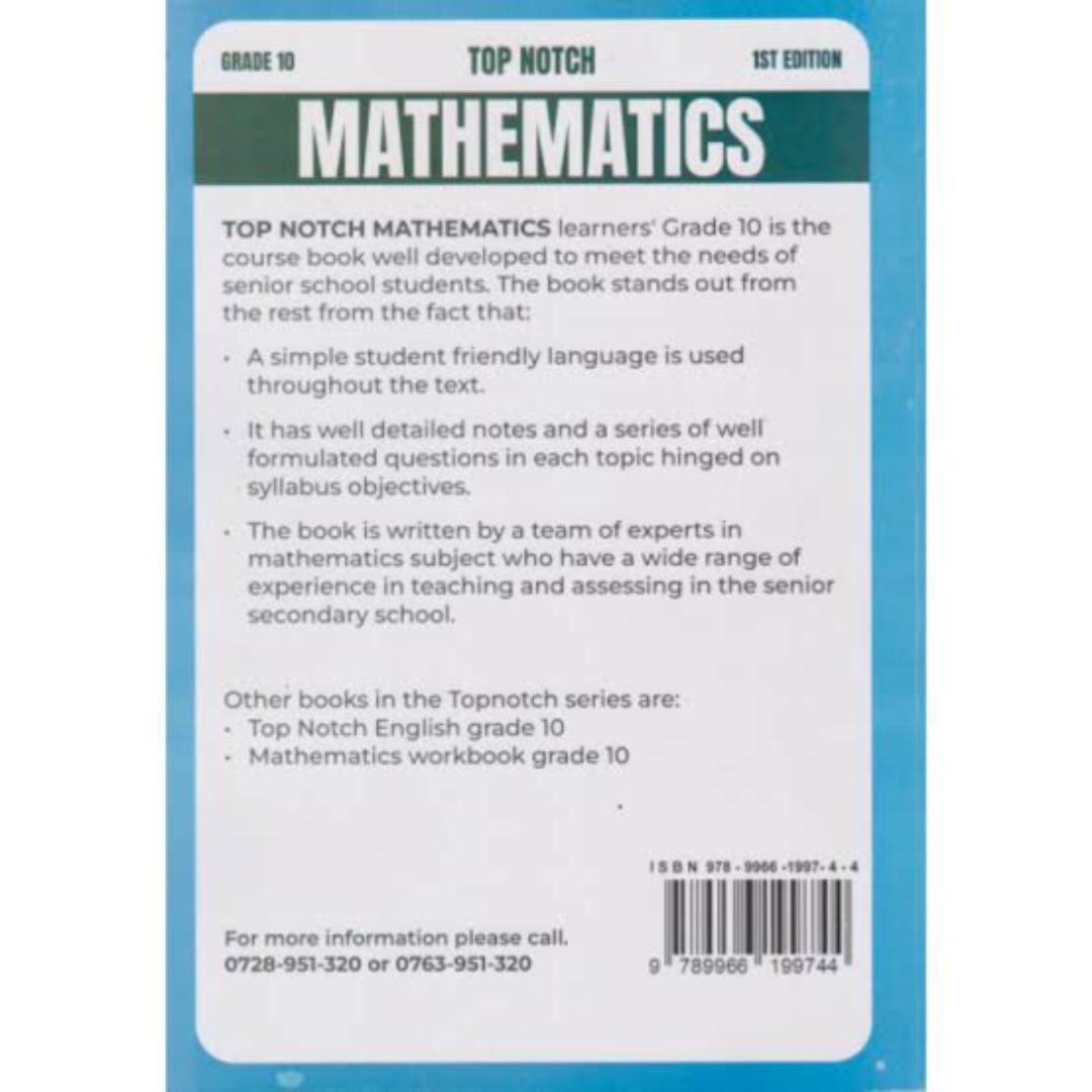 TOP NOTCH MATHEMATICS GRADE 10