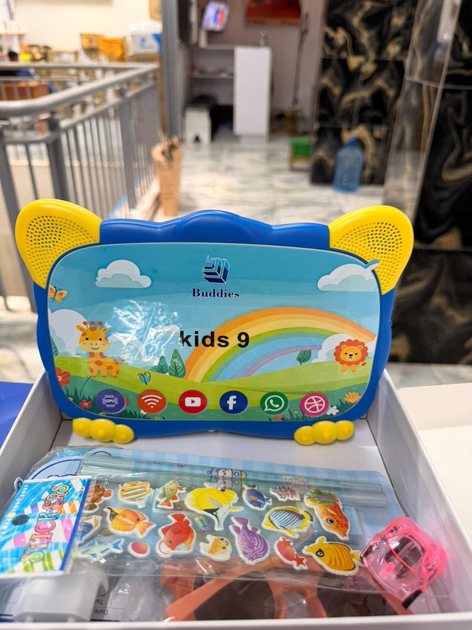 NEW ARRIVAL BUDDIES KIDS 9 STUDY CHILDREN TABLET 5G WIFI TABLETS 8GB RAM / 256GB ROM STORAGE With BOTH SIM CARD SLOT AND MEMORY CARD SLOT, ANDROID TAB FOR LEARNING AND FUN