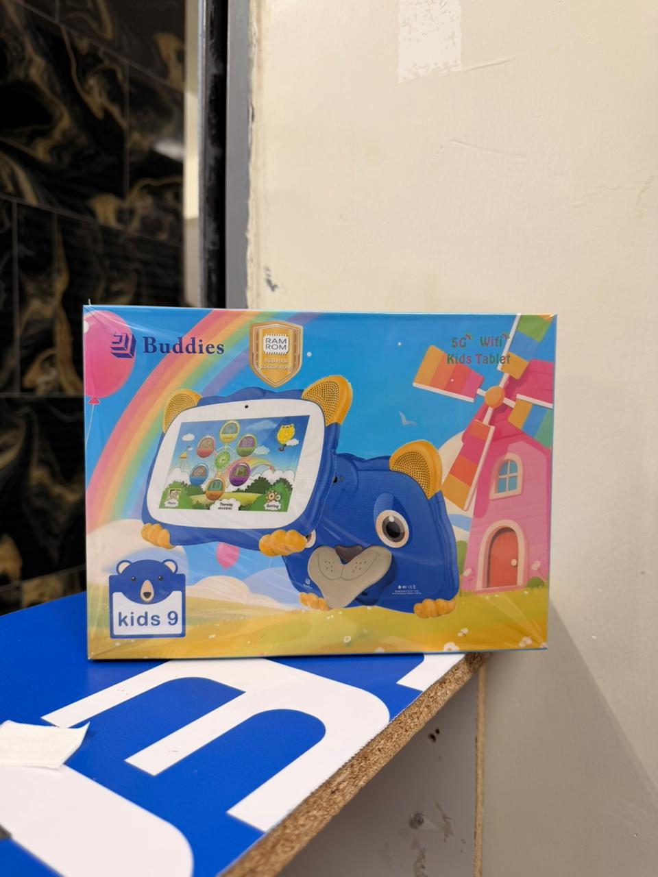 NEW ARRIVAL BUDDIES KIDS 9 STUDY CHILDREN TABLET 5G WIFI TABLETS 8GB RAM / 256GB ROM STORAGE With BOTH SIM CARD SLOT AND MEMORY CARD SLOT, ANDROID TAB FOR LEARNING AND FUN