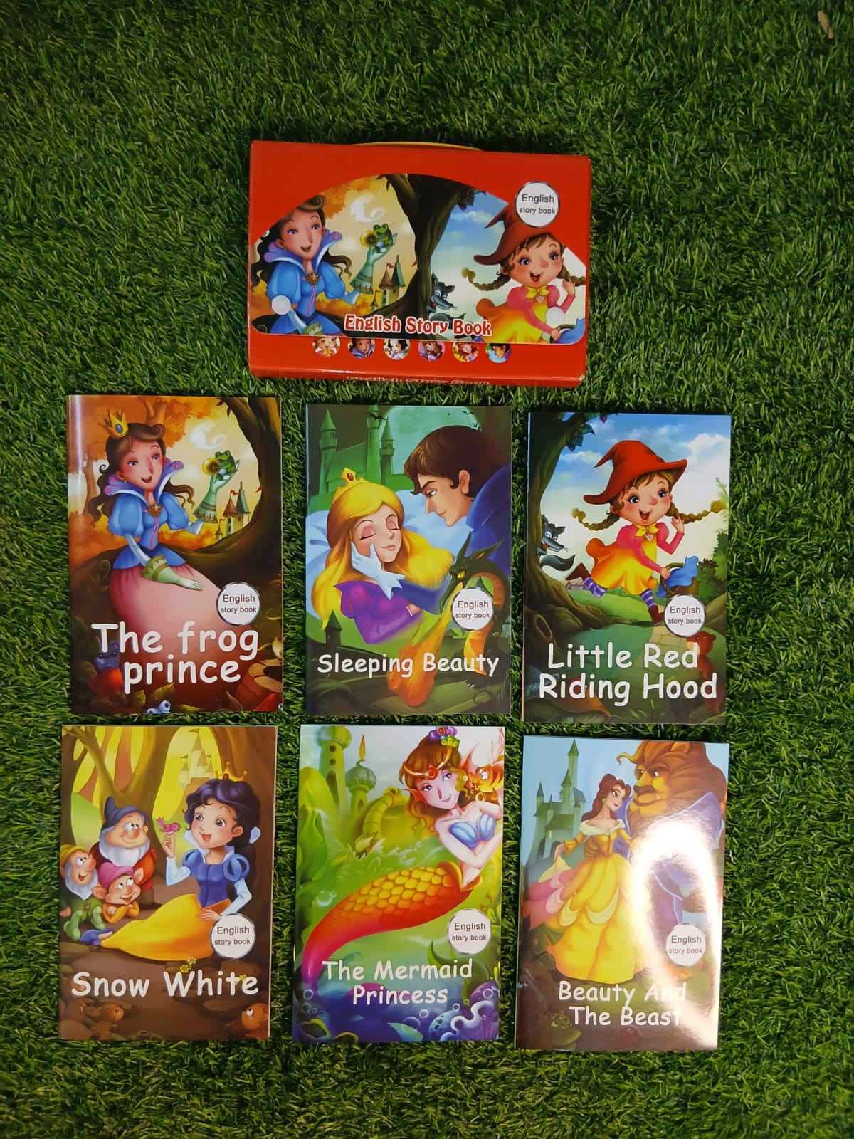 6 in 1 Classic Fairy Tale Story Books Set Illustrated Bedtime Moral Stories for Kids Ages 3-8 Years English Reading Books