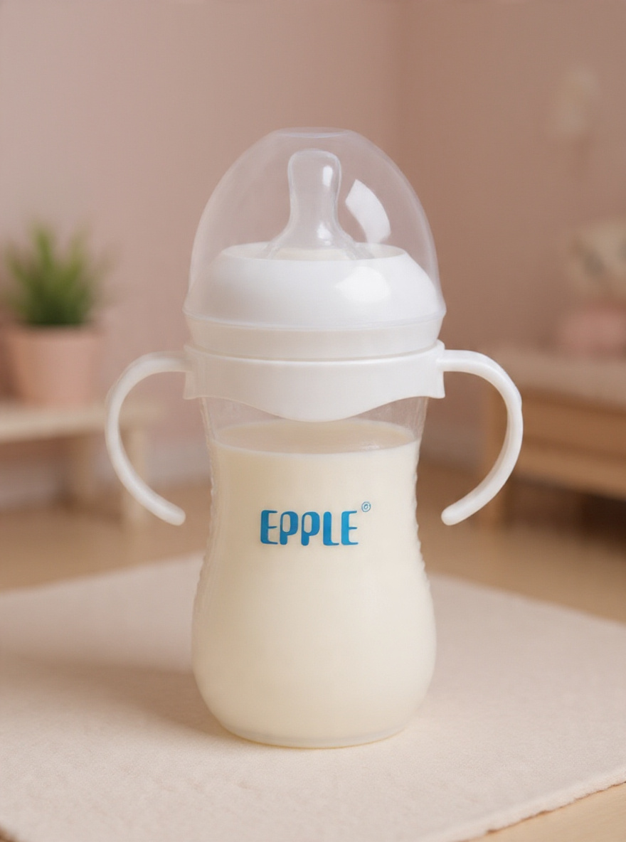 260ml Baby Feeding Bottle BPA Free Newborn Infant Milk Feeder Portable Baby Bottle with Comfortable Nipple Kids Feeding Bottle for Home Travel