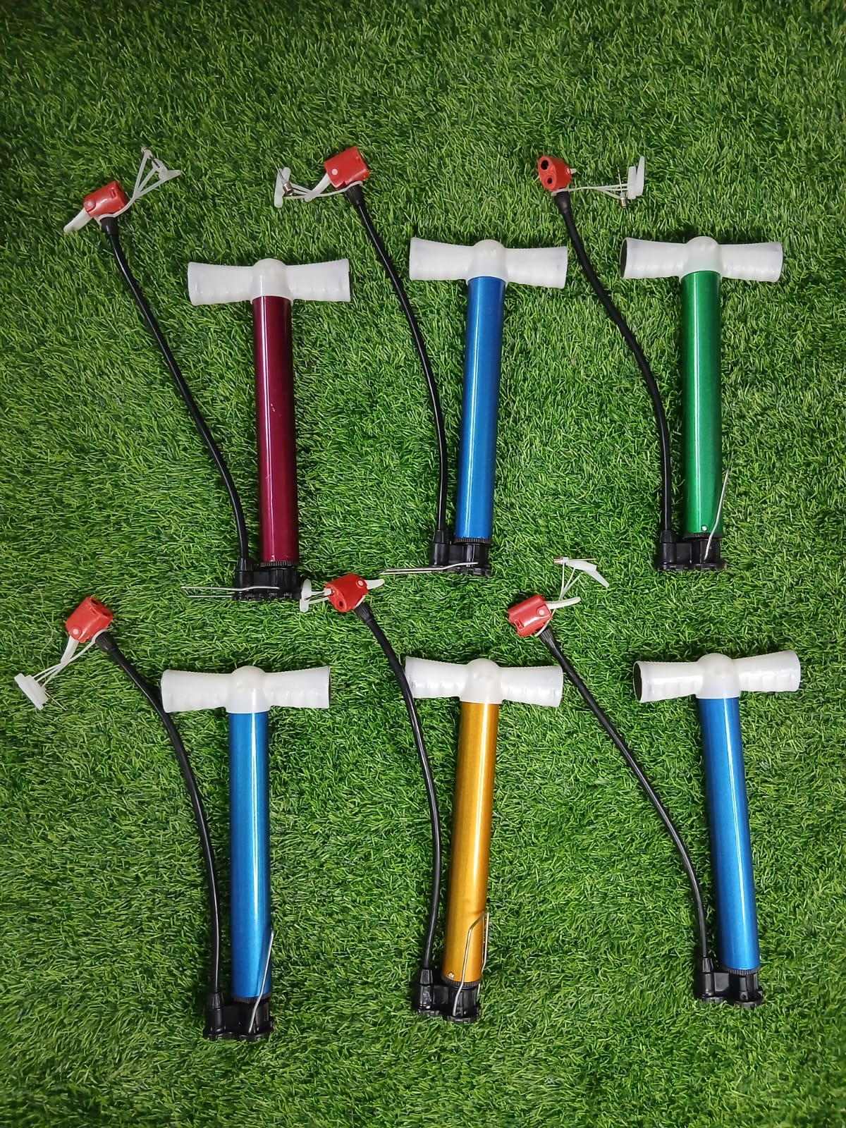 Small Air Pump Portable Manual Hand Pump Compact Inflator for Balls Bicycles Toys Sports Equipment Easy Carry Outdoor Use