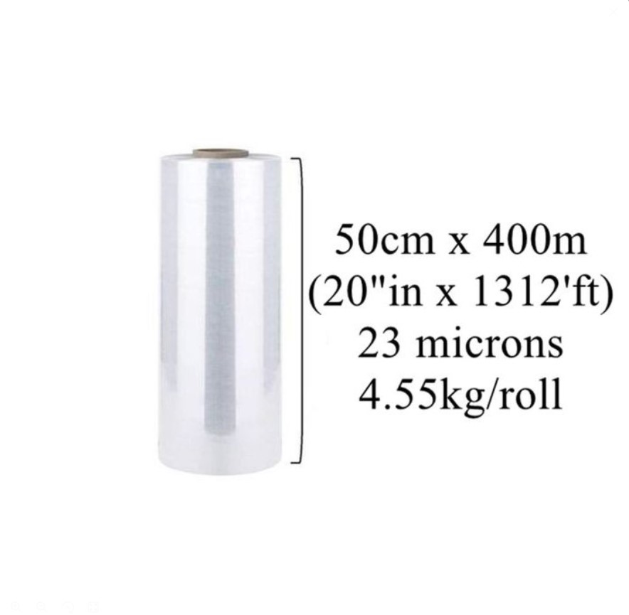 Stretch Film Shrink Wrap Roll Industrial Heavy Duty Transparent Pallet Wrapping Plastic Film for Packaging Moving Storage & Cargo Protection Single Roll  **ON OFFER **