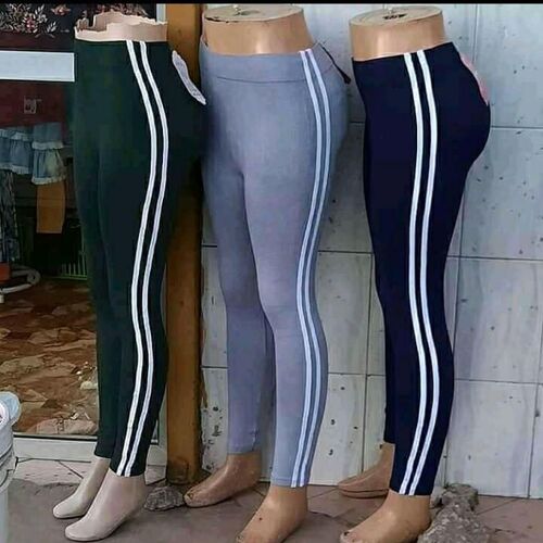 🔥 COLOUR POP! Women's High-Waisted Cotton Stretch Leggings – Classic Double Side Stripe Design Colorful Casual Fitness Tights