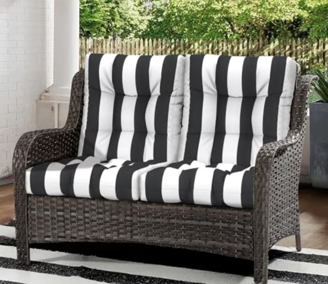 2PCS Tufted Floor Chair Cushions – 21" x 21" x 21" x 4" Thick(NO CHAIR)