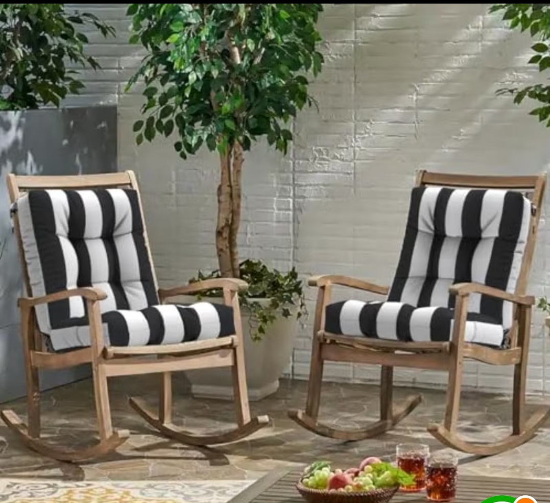 2PCS Tufted Floor Chair Cushions – 21" x 21" x 21" x 4" Thick(NO CHAIR)