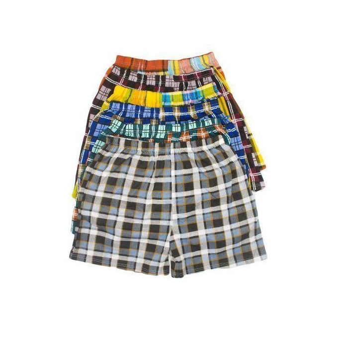 6Pcs Finest Quality Pure Cotton Checked Men’s Boxers – Soft Breathable Comfortable Men Underwear Shorts, Loose Fit Elastic Waist Cotton Innerwear for Daily Wear, Sleepwear & All-Day Comfort