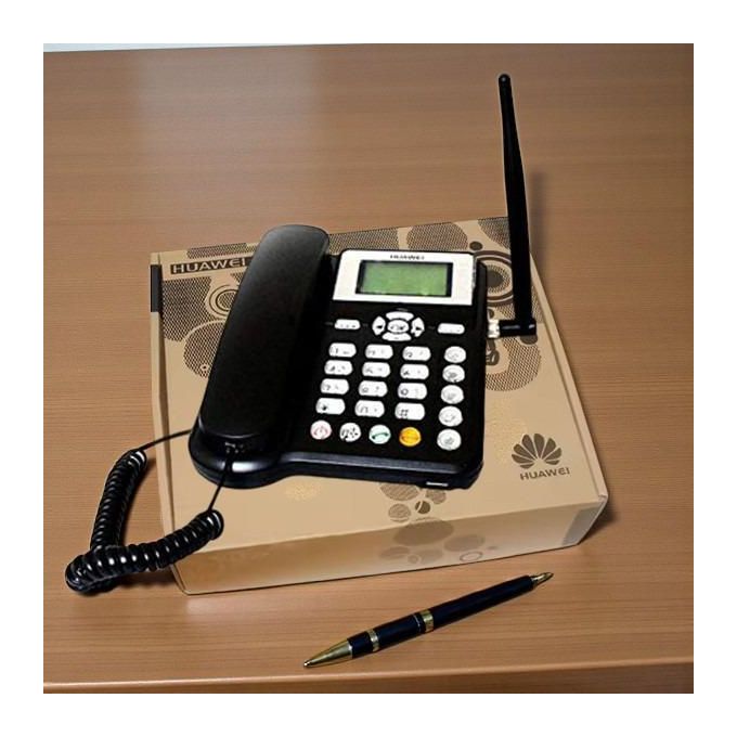 DLNA ZT600G Wireless Desktop Telephone – GSM SIM Card Fixed Wireless Phone, Dual SIM Desk Phone with LCD Display, Rechargeable Battery, FM Radio & Hands-Free Calling for Home, Office & Business Use
