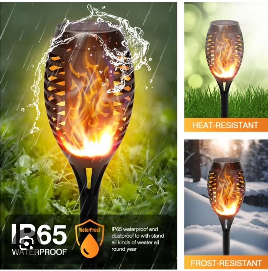 Solar LED Ball Garden Lawn Light with White Globe Lamp, Waterproof Outdoor Landscape Pathway Light, Black Post Base, Auto On/Off Solar Yard Light for Garden, Patio & Walkway