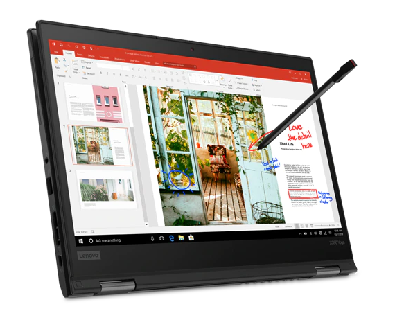 Refurbished Lenovo ThinkPad X390 Yoga  Core i5 8th Gen 16GB RAM 256GB SSD 13.3 Inch Full HD 1.6GHz up to 3.9GHz Quad Core Processor Windows 11 Pro MS Office 2021 HDMI Webcam Wi Fi Slim Laptop + Bag