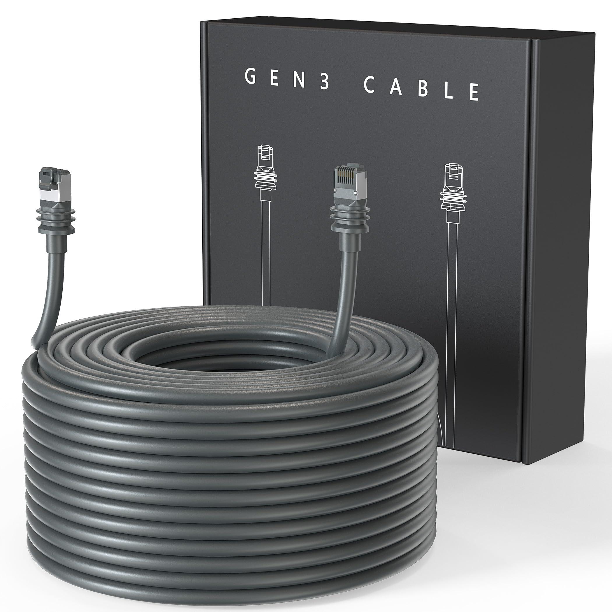 Starlink Gen 3 Cable 150FT(46M) for Standard V3 Replacement Extension Cable IP68 Waterproof Cable High Speed Data Transfer