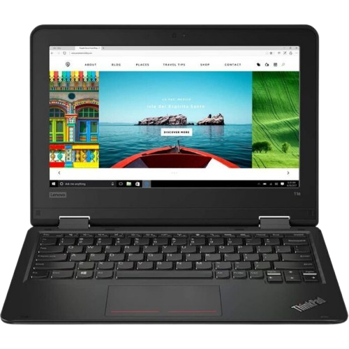 Refurbished Lenovo ThinkPad Yoga 11e 4GB RAM 128GB SSD Intel Celeron 11.6 Windows 10 Pro MS Office Non-Touch Laptop + Bag