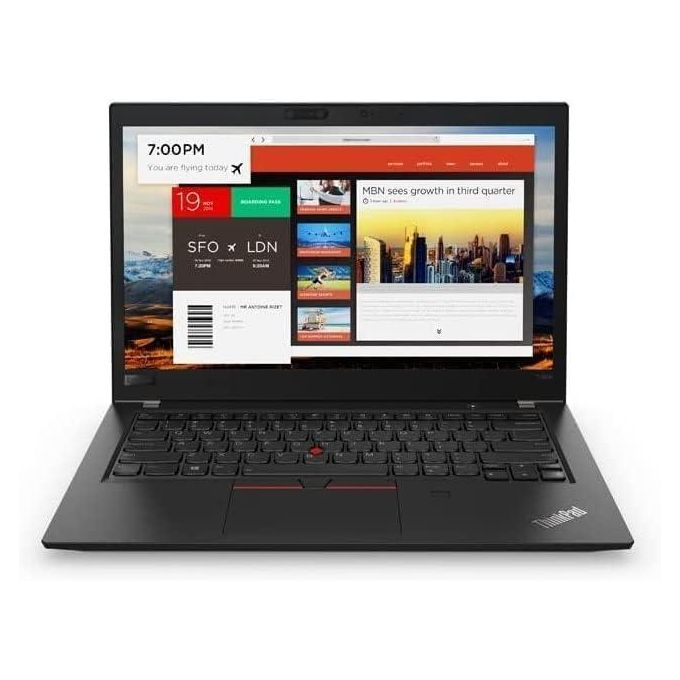 Refurbished Lenovo ThinkPad T480s Core i5 8th Gen 8GB RAM 256GB SSD 14 Inch Full HD 1.6GHz Quad Core Processor Windows 11 Pro Ms Office 2021 Ultrabook Laptop + Bag