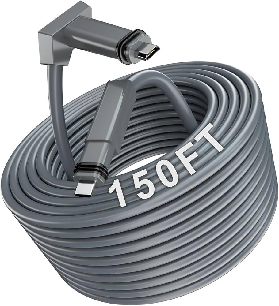 Starlink Gen 2 V2 150FT/46M Ethernet Cable Cat 5e for V2/ GEN 2 Connection, IP68 Waterproof Supports 1200M Protocol Replacement Cable Cord for Router, High Speed Trasfer