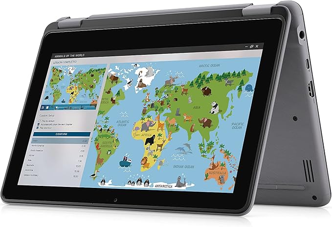 Refurbished Dell Latitude 3120 x360 8GB RAM 128GB SSD  Pentium Silver N6000 11th Gen 11.6" HD Touchscreen 2 in 1 Convertible Windows 11 Pro MS Office Webcam HDMI Slim Laptop + Bag