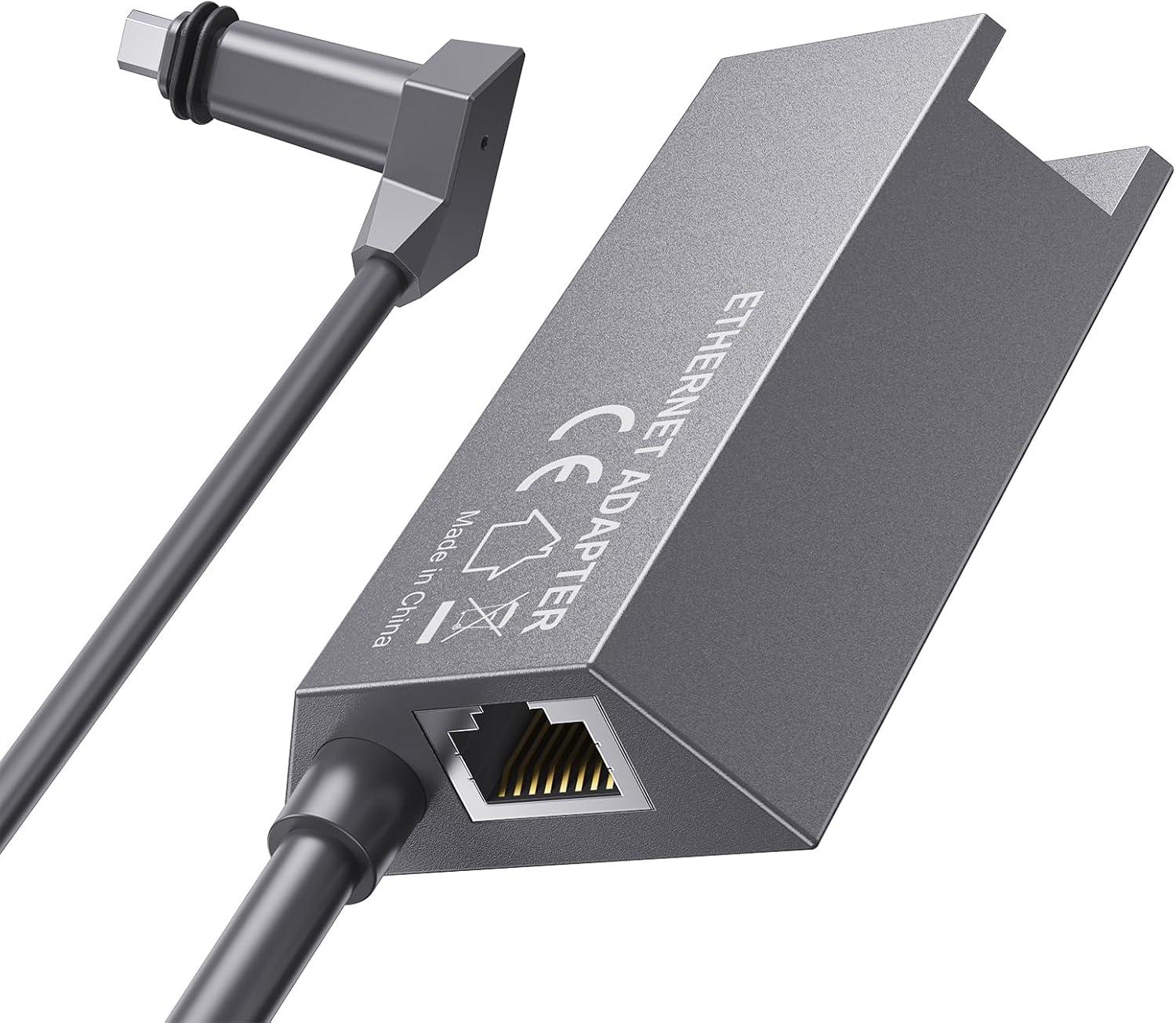 Starlink Ethernet Gen 2 Adapter for V2 Wired External Network, RJ45 Gigabit Ethernet Adapter Support High Speed