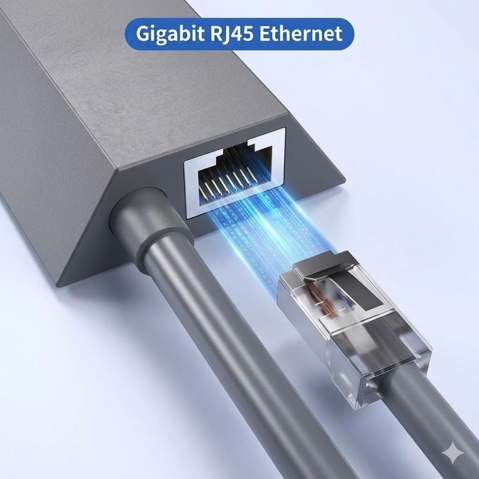 Starlink Ethernet Gen 2 Adapter for V2 Wired External Network, RJ45 Gigabit Ethernet Adapter Support High Speed