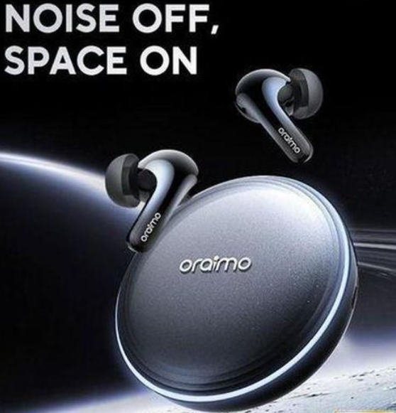 Oraimo spacebuds 2 Ai smart 45 hrs playtime true wireless earbuds featuring AI translation,voice prompts,infinite light effects and smart remote control