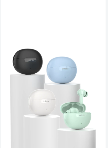 Infinix XBUDS H5 XE36 True Wireless Earbuds – Bluetooth 5.4, Up to 30 Hours Playtime, AI ENC, Deep Bass & USB-C Fast Charging ,Compatible with Android, iPhone, tablets, laptops, and other Bluetooth-en
