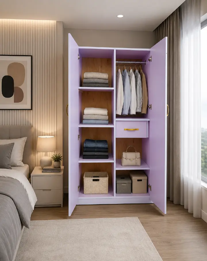 Upgrade your bedroom with the 2 Door Wooden Wardrobe — combining elegance, functionality, and smart storage in one stylish piece.