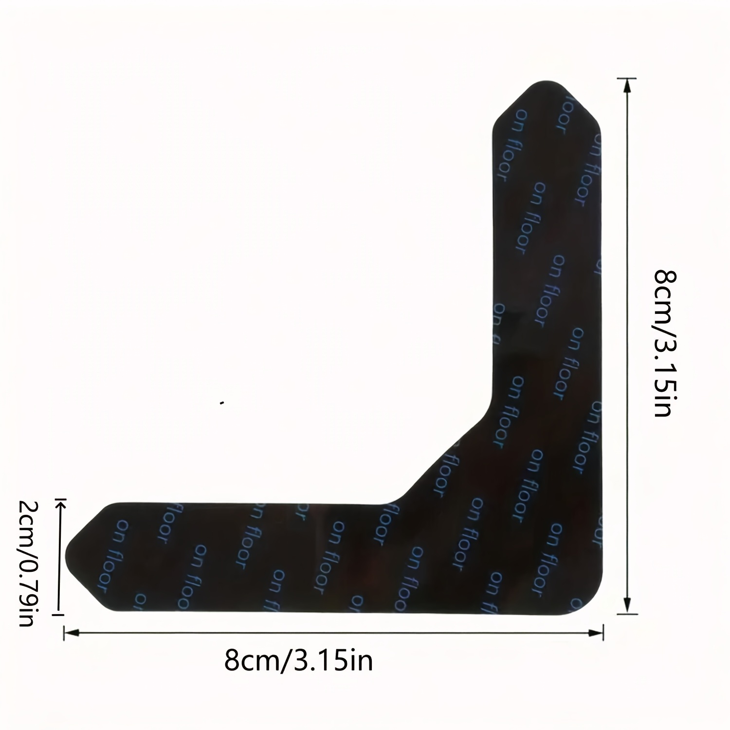 8PCS Reusable Washable Grippers for Rugs Highly Adhesive Thin Removable Rug Tape Double Sided Non-Slip Rug Pads for Hardwood Floors and Carpet Corners,Keep Area Rugs Corners from Curling