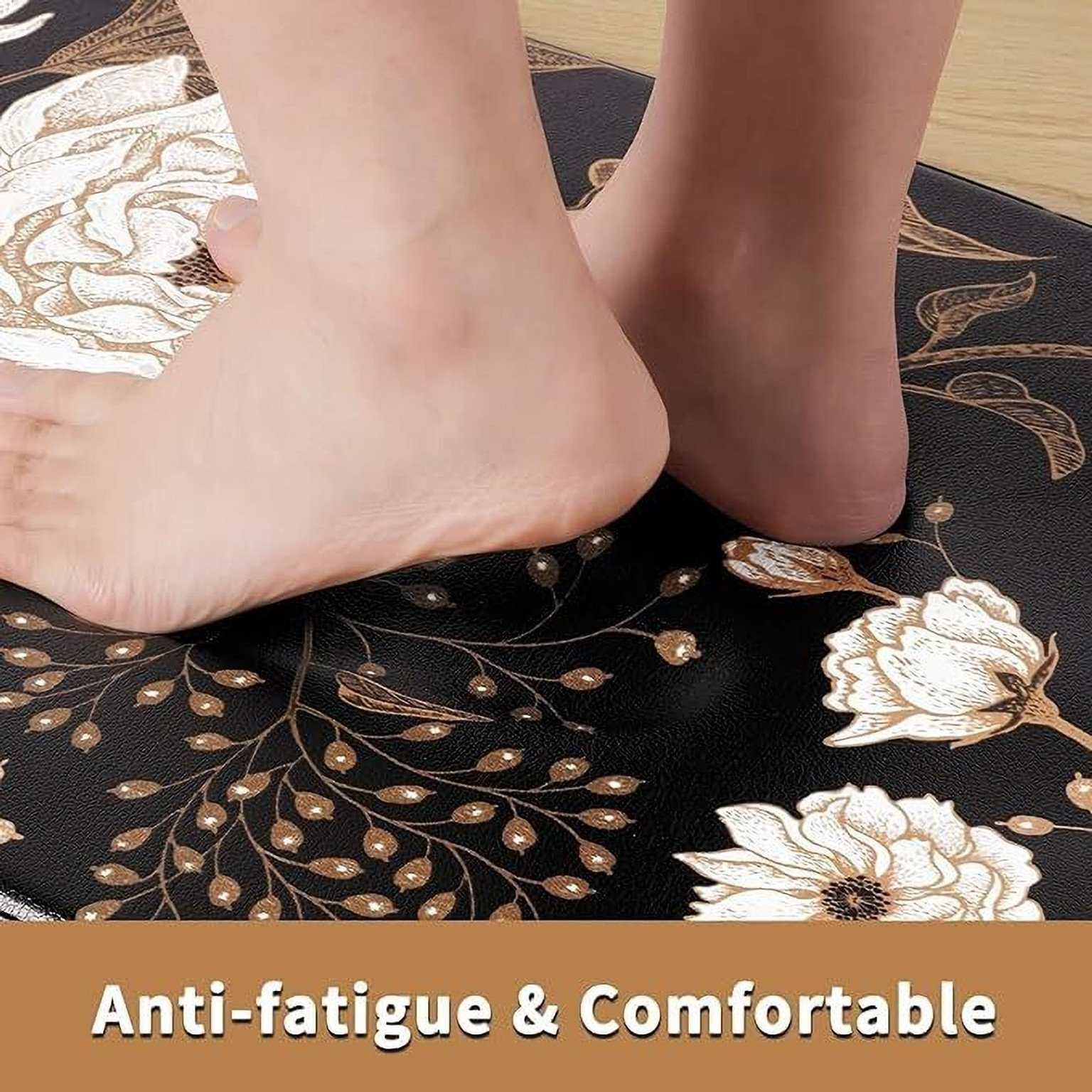 2pcs Luxury High-end Diatom Mud Kitchen Floor Mat Waterproof Oil-proof Dirty Resistant Home Carpet PVC Wear-resistant Rugs