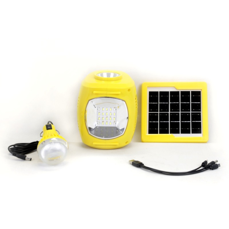 Solar Emergency Light Set Solar Panel Rechargeable LED Portable Round Light 3000mAh 6500-700K 120 Lumens USB Rechargeable LED Tent Light Flashlights