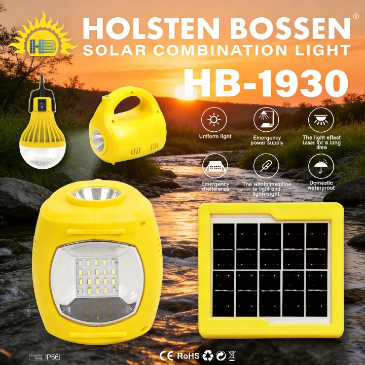 Solar Emergency Light Set Solar Panel Rechargeable LED Portable Round Light 3000mAh 6500-700K 120 Lumens USB Rechargeable LED Tent Light Flashlights