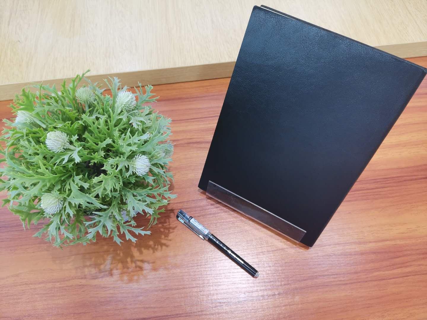 M&G B5 Premium Leather Notebook (80 Sheets) Professional Executive Journal, 17.6 x 25.0 cm Slim Business Diary & Conference Pad APYE306B.
