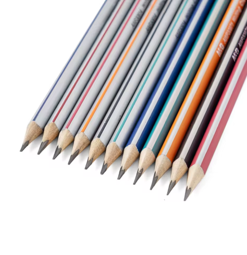M&G Triangular HB Graphite Pencil with Eraser Top, (1 Pack of 12 Pieces) Ergonomic Wooden Pencils, Break-Resistant Smooth Writing for Kids, Toddlers Handwriting Practice, School & Office AWP30971.
