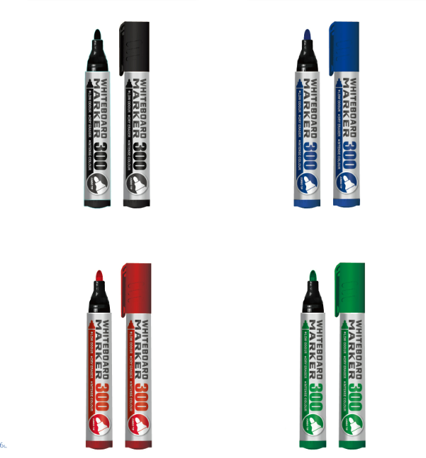 M&G Economical Dry Erase Whiteboard Markers Assorted Colors Bullet Tip, (1 pack =  12 pieces) Low Odor White Board Marker Pens for Classroom, School, Office (Black, Blue, Red, Green)  AWMY22R4