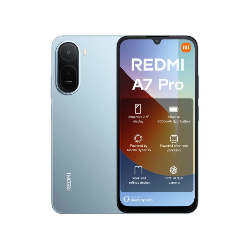 [Brand New🔥🔥] XIAOMI Redmi A7 Pro 64GB+8(4+4)GB 6.9" 120Hz,IPS LC, Dual SIM,13MP Camera,6000mAh Battery 15W Fast Charging,Fingerprint Unlock Virtual Proximity Sensors Android Smartphone