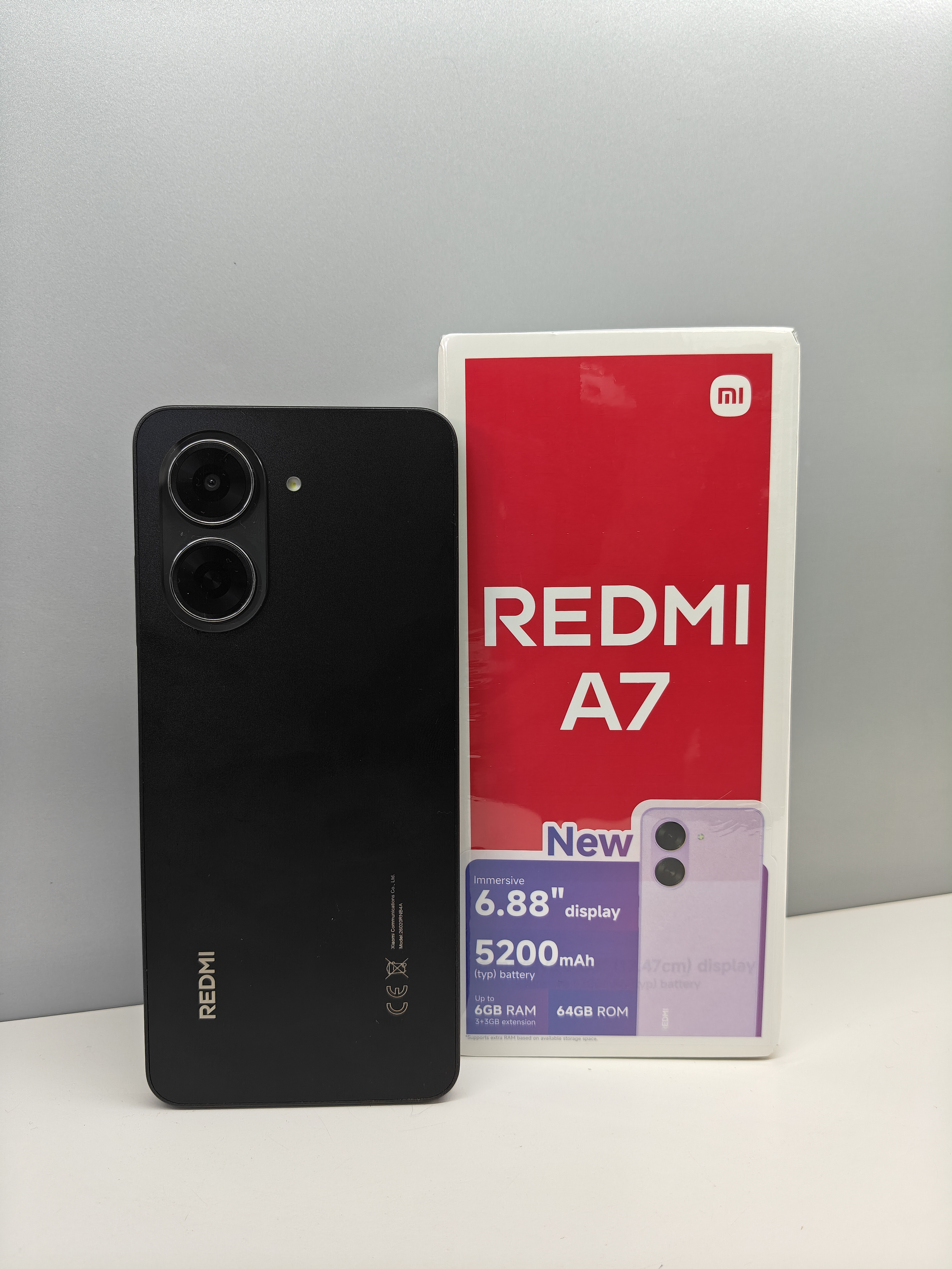 HOT DEALS!! XIAOMI REDMI A7:| 6.9″ IPS LCD Screen | 3GB RAM+64GB ROM | 5200mAh Battery | Dual SIM | 50MP Rear & 8MP Selfie Camera | Android 15 | On-screen Fingerprint Unlock | Type-C