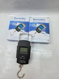 50Kgs electronic portable scale weighing machine with lcd digital display + Batteries Digital Luggage Scale Professional Suitcase Travel Bag Hanging Scales Weight Balance with Tape Measure Backlight
